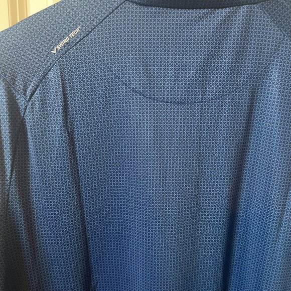 Callaway Mens Golf Polo Shirt Blue Print Size Large - Picture 6 of 6